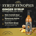 Liquid Alchemist Ginger Syrup for Cocktails - Real Ingredients Make our Liquid Ginger Puree for Cocktails the Perfect Moscow Mule Syrup - Our Non-GMO Vegan Drink Mixer Lasts Up to 2 Years (25.4 oz)