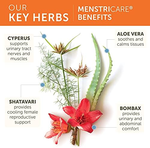 Himalaya MenstriCare, 30 Day Supply - Supports PMS, Menstrual Cramp Relief, and Hormone Balance for Women - Vegan, Non-GMO, Gluten Free, 120 Capsules