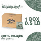 Mighty Leaf Organic Green Dragon Tea – 100 Count Whole Leaf Green Tea Bags – Smooth & Earthy Flavor – Premium Silk Pouches for Wellness and Natural Energy