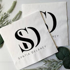 Noni Custom Logo Image Text Napkins Pack 50 100 200 500, Personalized Napkins For Party, Printed Business Wedding Monogrammed Cocktail Papers