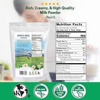 Z Natural Foods Premium Whole Milk Powder - Powdered Milk for Baking, Cooking, Drinks - Dry Milk Powder, Pasteurized, Non-GMO, Gluten-Free, Kosher-Certified, 2 lbs