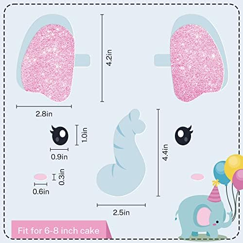 Adorn Your Cake with Our Cute Elephant Cake Topper-Elephant Cake Decoration Birthday Cake Topper