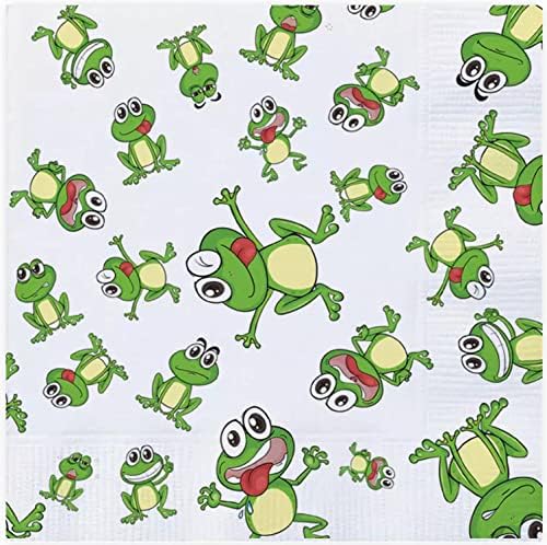 Passover Frogs 10 Plagues Premium 3 ply Napkins. 20pk for Seder Table Decoration.