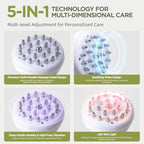 Lymphatic Drainage Massager & Anti-Cellulite Massage Tool, Body Contouring Device for Legs, Arms & Stomach, Supports Smoother Skin, with Gentle Warming & Vibration - Pearl White