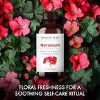 Majestic Pure Essential Oil with Glass Dropper - 100% Pure and Natural - Essential Oils for Diffuser, Aromatherapy, Soap and Candle Making, Geranium Essential Oil, Geranium Oil, 1 Fl Oz