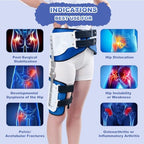 Hip Abduction Brace, Post Op Joint Protection Stabilizer, Universal Size, Medical Support for Hip Replacements, Sciatica Pain Relief