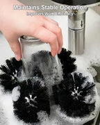 BRS-1722 Glass Washer Replacement Brush Set Part Fit for Barmaid Glass Washers Replace SS-100 SS-101 A-200 A-205, Including 4 pcs 6-inch Brushes and 1 pc 7-inch Brush