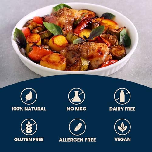 Massel Beef Style Bouillon Powder - Gluten & Dairy Free, Low FODMAP, MSG-free, Non-GMO, Trans Fat Free, No Animal Content - All Natural Soup Base Seasoning for Ramen, Soup & Stew (6 Cans, 168 g)