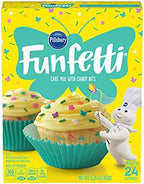 Pillsbury Easter Funfetti Cake Mix Kit! Spring Cake Mix With Candy Bits and Vanilla Frosting! Enjoy The Festive Colors And Delicious Flavor Of Spring Cake! Perfect For Easter Treat!