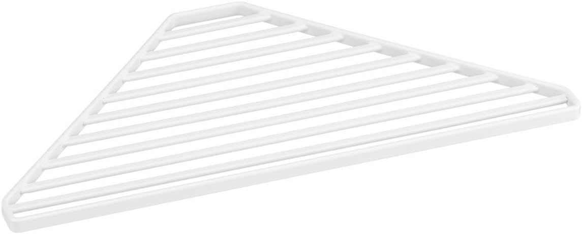 YAMAZAKI home Corner Sink Drainer, One Size, White