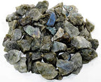 HQRP Labradorite Rough Stone Natural Spectrolite Crystal Cab Azure Flash Feldspar Mineral Rock for Carving from Madagascar - 5PCS
