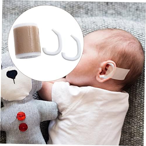 Kids Auricle Support 10 Pairs Protruding Ear Corrector for Babies Silicone External Ear Molding Patch Safe Non-Surgical Care for Deformed Ears