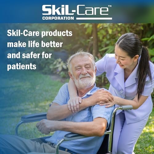Skil-Care Geri-Sleeves Arm Protector, Light Tone, Large/Bariatric, 20" Length, Blue Stripe, Breathable Cotton-Lycra Blend, Thumbhole Design, Reusable and Launderable, 503357