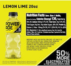 POWERADE Sports Drink Lemon Lime, 20 Ounce (Pack of 8)