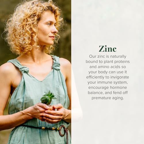 Global Healing USDA Organic Zinc Supplements Liquid - Pure Vitamin Drops for Immune System Boost, Hormone Balance, and Healthy Aging - Natural, Vegan-Friendly, Non-GMO, Organic Zinc Vitamins (2 Fl Oz)