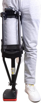 Hands Free Crutch, Ankle Fracture Walker Height Adjustable Knee Crutches for Adults Non-Slip Assistive Device Walking aids,Leg Support,Freedom Leg Brace,Right Leg