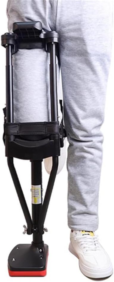 Hands Free Crutch, Ankle Fracture Walker Height Adjustable Knee Crutches for Adults Non-Slip Assistive Device Walking aids,Leg Support,Freedom Leg Brace,Right Leg