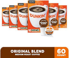 Dunkin’ Original Blend Coffee, Medium Roast, K-Cup Pods, Keurig K-Cup Pods, 10 Count Boxes (Pack of 6)