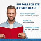 LIVORKA Visium Pro Vision Support - Official Health Supplement Capsules, Natural VisiumPro Vitamin Pills for Visual Health & Wellness, Visium Pro Reviews, 60 Capsules for 1 Month