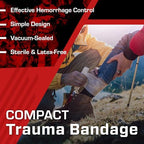 Compact Trauma Bandage, 5 ft, 1 Pack – Low-Profile Compression Wound Dressing for Moderate Hemorrhage, Ideal for Emergency and First Aid, Latex-Free | TacMed Solutions