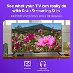 Roku Streaming Stick HD — HD Streaming Device for TV with Roku Voice Remote, Free & Live TV