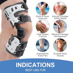 OA Unloader Knee Brace for Osteoarthritis Pain Relief - Adjustable Valgus/Varus Correction Knee Support with ROM Control & Bone-on-Bone Stabilization for Men & Women (Right)