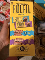 ful-fil Protein Bars 18 Count – Variety Pack, 15g Protein, Low Sugar, Vitamin-Enriched, Chocolate-Coated Snack Bars