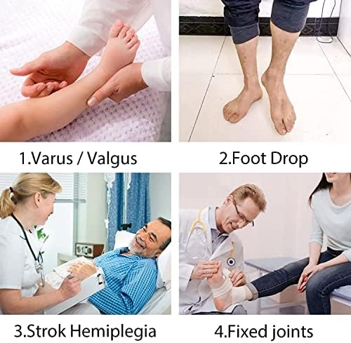 AFO Foot Drop Brace Ankle Foot Orthosis Medical Afo Walking with Shoes for Stroke Hemiplegia Men & Women Left/Right Foot (Medium-Right)