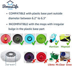 BonusLife 3-Pack Circular Spin Mop Head Refill Replacement