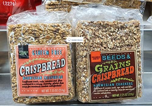 Cracker Trader Joe’s Norwegian Crispbread and Norwegian Crackers Seeds & Grains Crispbread (Two Bags)