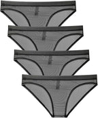 Men's Mesh No Pouch Slim Fit Bikini Briefs Underwear Breathable Triangle Briefs Underwear