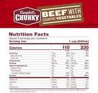 Campbell’s Chunky Soup, Beef Soup with Country Vegetables, 18.8 Oz Can