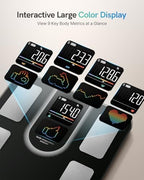Scale for Body Weight, FSA&HSA Eligible, Smart Scale with 9-in-1 VA Display, Bathroom Scale with 22 Body Metrics, Heart Rate, BMI, Body Fat, Muscle Mass, Compatible with iOS & Android