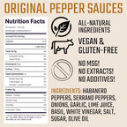 Sauce Daddy Too Hot Sauce, Lime & Basil Organic Sauce with Low Sugar, Gluten Free & Containing Garlic, Vinegar, Habanero, Serranos, Lime Juice makes an American Made Hottest Hot Sauce. (5 Fl Oz)