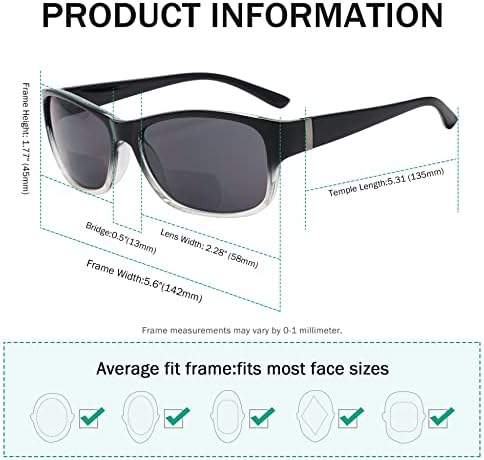 Eyekepper Bi-Focal Sunshine Readers Fashion Bifocal Sunglasses