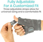 Vive Thumb & Wrist Brace for Right or Left Hand - Spica Splint Brace for Carpal Tunnel, Tendonitis, & Arthritis in Hands or Fingers - Compression Support for Women Men - Stabilizer Relief for Bowling