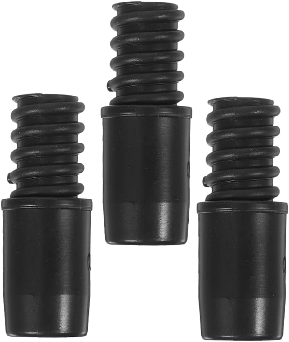 ABOOFAN 3pcs Threaded Tip Replacement for Mop Stick Coarse Thread Adapter for Broom Pole Pole Adapter Mop Handle