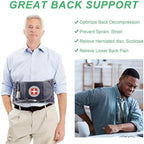 Decompression Belt for Lower Back Pain Relief and Lumbar Support, Spinal Decompression Belt for Woman and Men, One Size Fits 29-49 inches Waist, Decompression Back Brace for Sciatica (Blue)