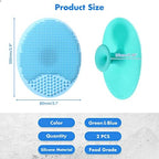 Yinkin 2 Pcs Vegetable Brush Potato Scrubber Veggie Brush Silicone Reusable Cleaning Tools with Non Slip Grip for Kitchen Food Potato Carrots Corn