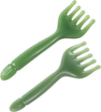 WY LIGHTING LEVEL 2Pcs Head Massager Manual Hair Scalp Massager Gua Sha Five Claw Massage Tool Comb Portable Handheld Resin Relax Tool for Father's Day Mother's Day Gifts (Green)