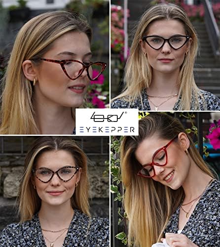 Eyekepper 4-pack Reading Glasses for Women Cateye Readers Oversized