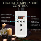 SereneLife Hot Stone Massage Kit Portable Heated Rock Therapy System with Digital Temperature Controller, Includes 12 Massaging Stones, Quick Setup: All-in-One Portable Kit