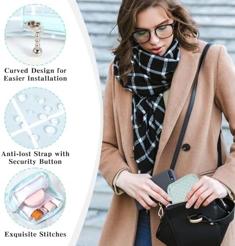 3 PCS Sanitary Pad Storage Bag Portable Period Bag for Teen Pads/Sanitary Napkins/Tampons, Sanitary Napkin Storage Bag First Period Gifts for School, Daily Hygiene Bag Travel Containers(Grey, Blue)