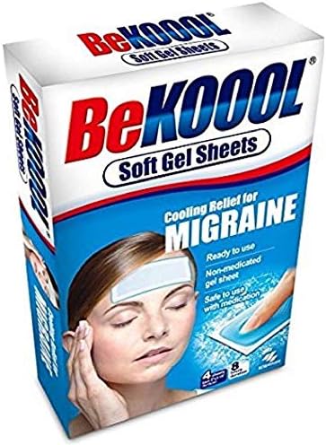 Be Koool Cooling Relief For Migraine Soft Gel Sheets 4 Each (Pack of 9)