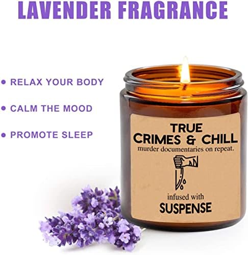 True Crimes & Chill Candle My Favorite Murder True Crime Gifts Crime Junkie Murder Mystery Murder Shows Soy Candles