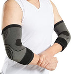 Bodyprox Elbow Brace with Strap for Tendonitis 2 Pack, Tennis Elbow Compression Sleeves, Golf Elbow Treatment