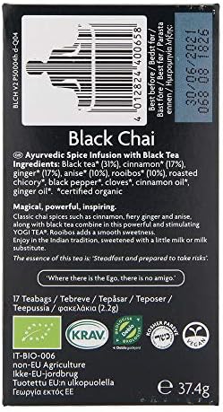 YOGI TEA Organic Black Chai Tea, 17 CT