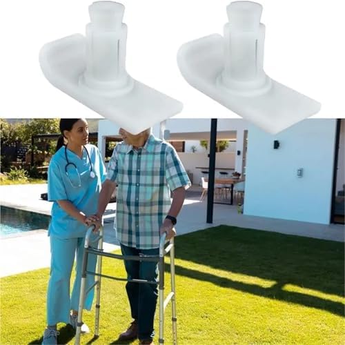 Walker Glides 4 Pieces Walker Ski Glides Foot Mat for Walking Frame Anti-Slip Walker Glide Skis Heavy Duty Walking Frame Foot Mat for Asphalt for Seniors Safety Stability