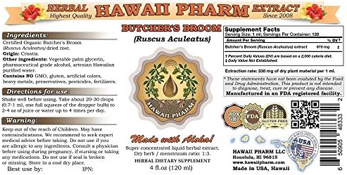 Butcher's Broom Liquid Extract, Butcher's Broom (Ruscus aculeatus) Tincture Supplement 2 oz