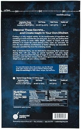 Pure Beef Gelatin Powder (250 Bloom) ⊘ Non-GMO Gluten-Free - 400g/14oz
